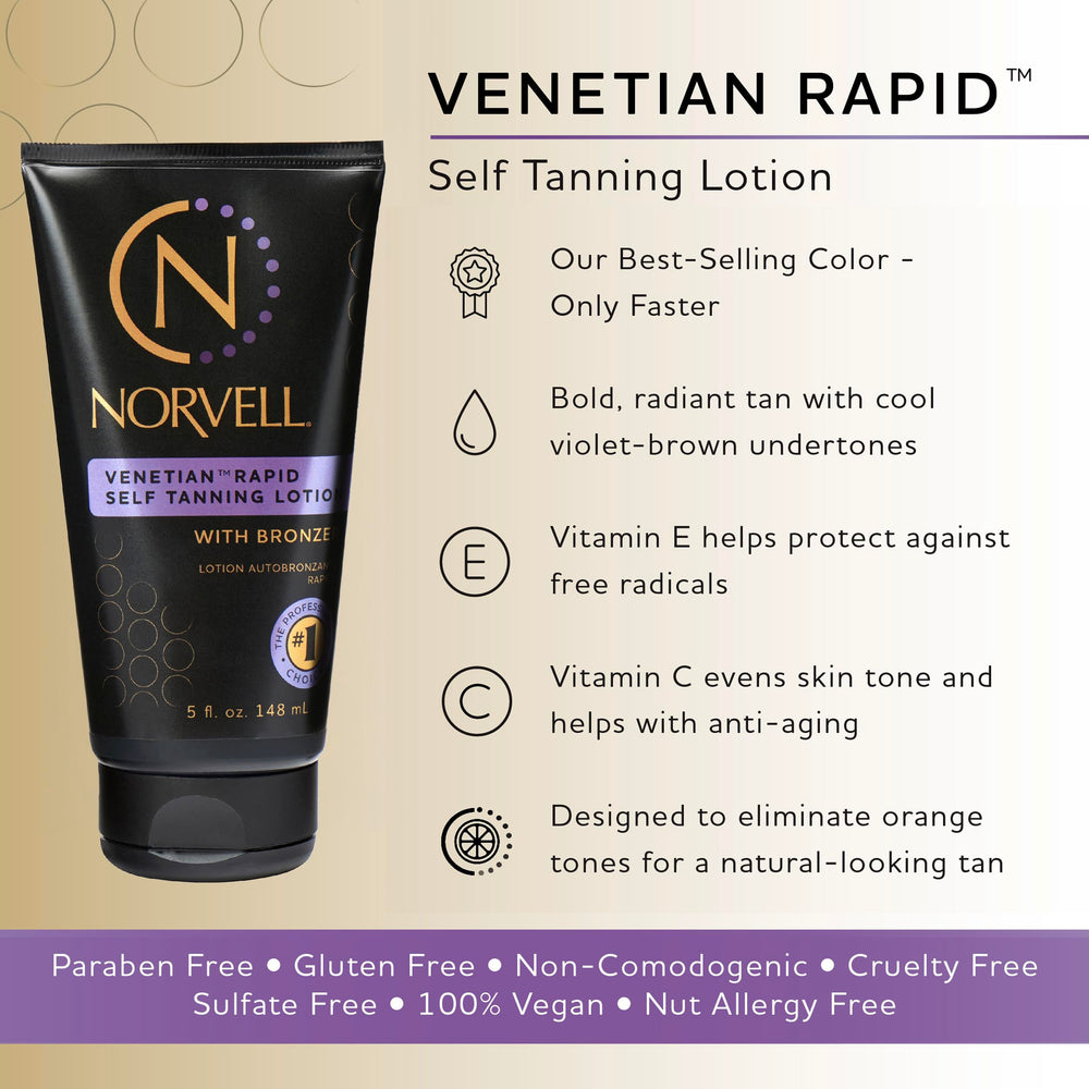 Norvell Venetian application mitt for easy, even blending and streak-free results