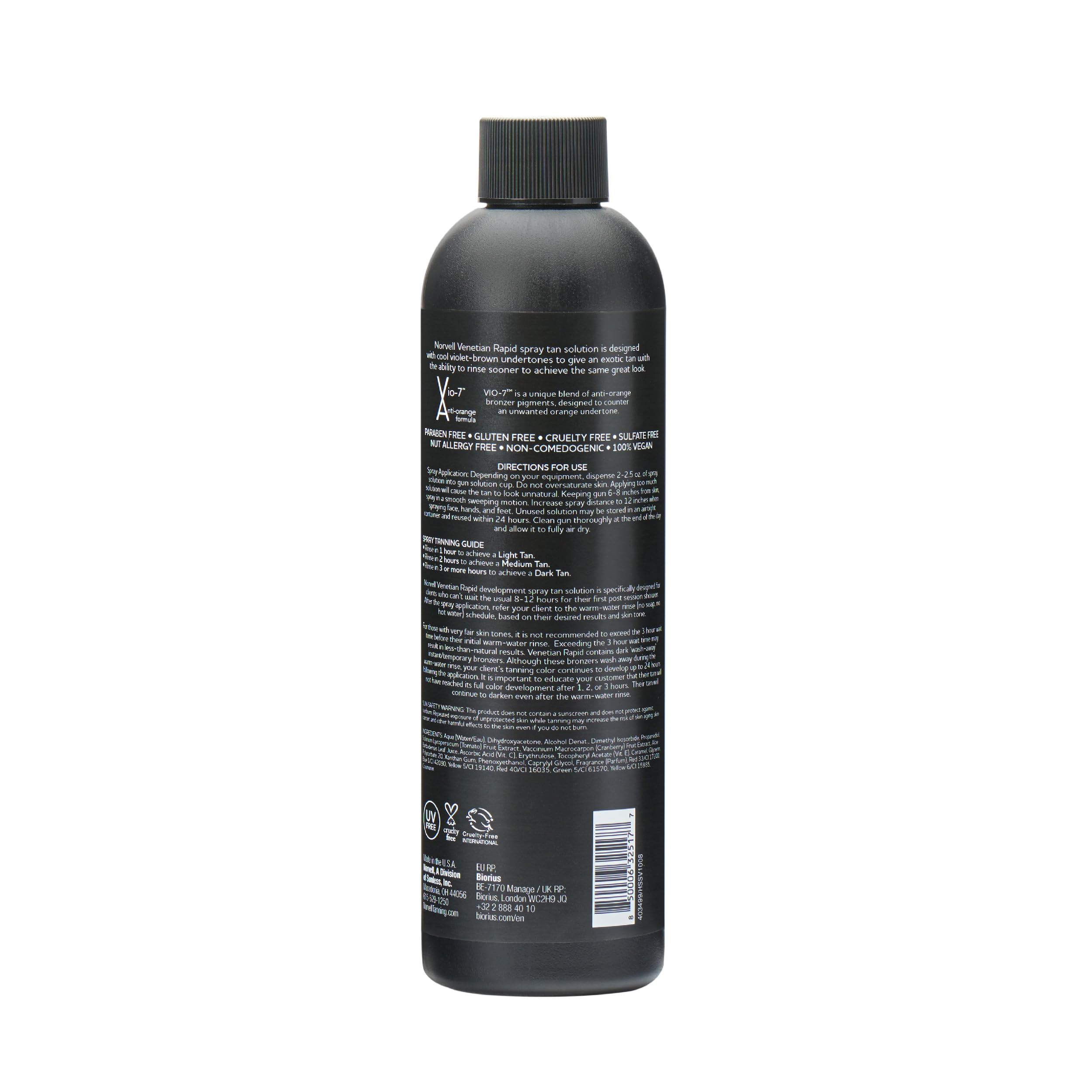 Norvell Venetian One 8 oz bottle ready for beach-ready glow