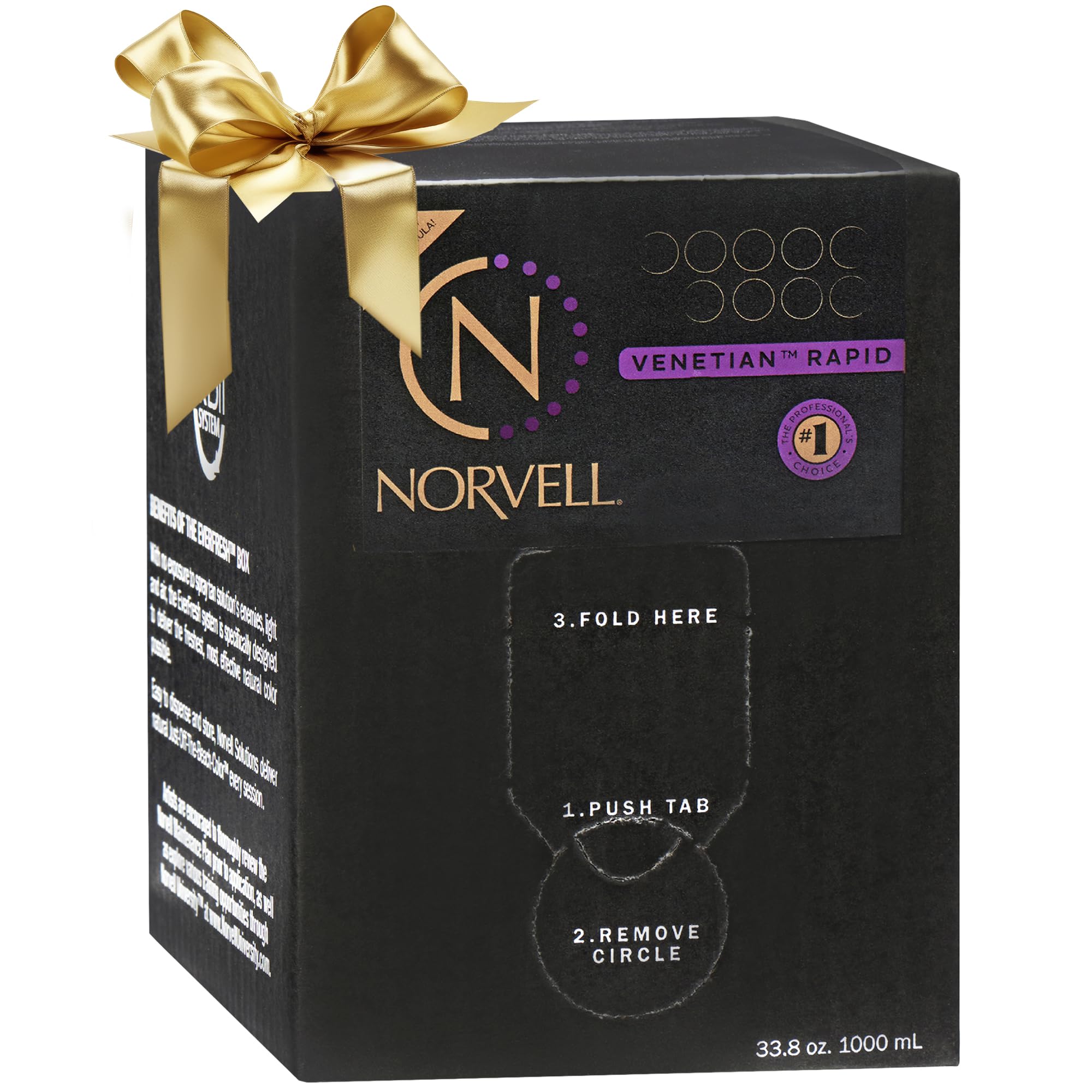 Norvell Venetian One bottle front view showing fast-drying sunless tan formula.
