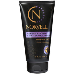 Norvell Venetian Rapid Self Tanner bottle showing professional-grade tanning formula for natural bronze glow