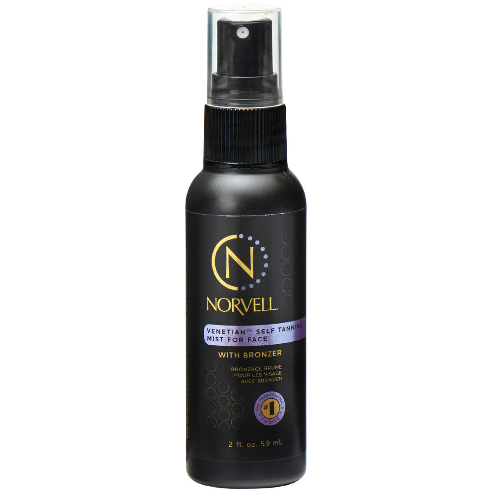 Norvell Venetian sunless face mist bottle for natural streak-free bronze.
