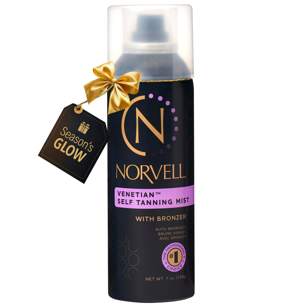 Norvell Venetian Sunless Mist bottle ready for an even, streak-free application and instant glow.