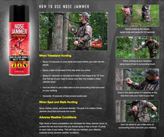 Nose Jammer hunting body wash in an outdoor scene for field use.