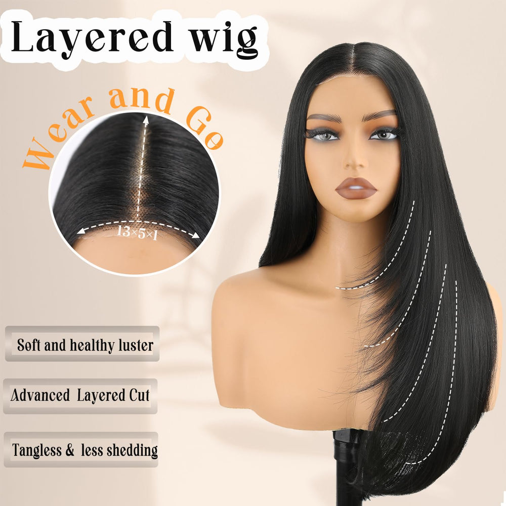 NOSTALGIA heat-resistant synthetic fiber up to 180°C enabling light styling.