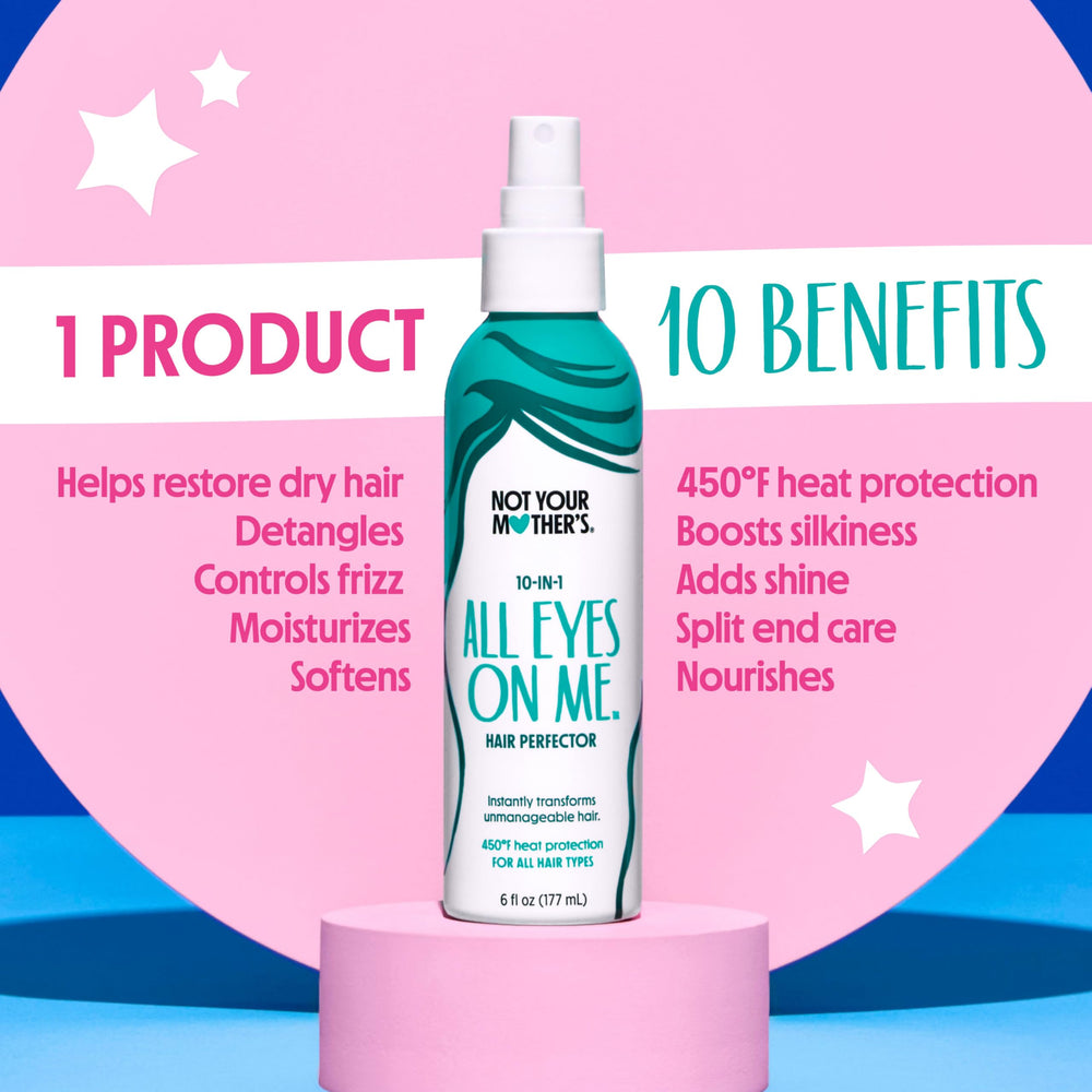 Not Your Mother's All Eyes On Me spray-on application on damp hair for detangling