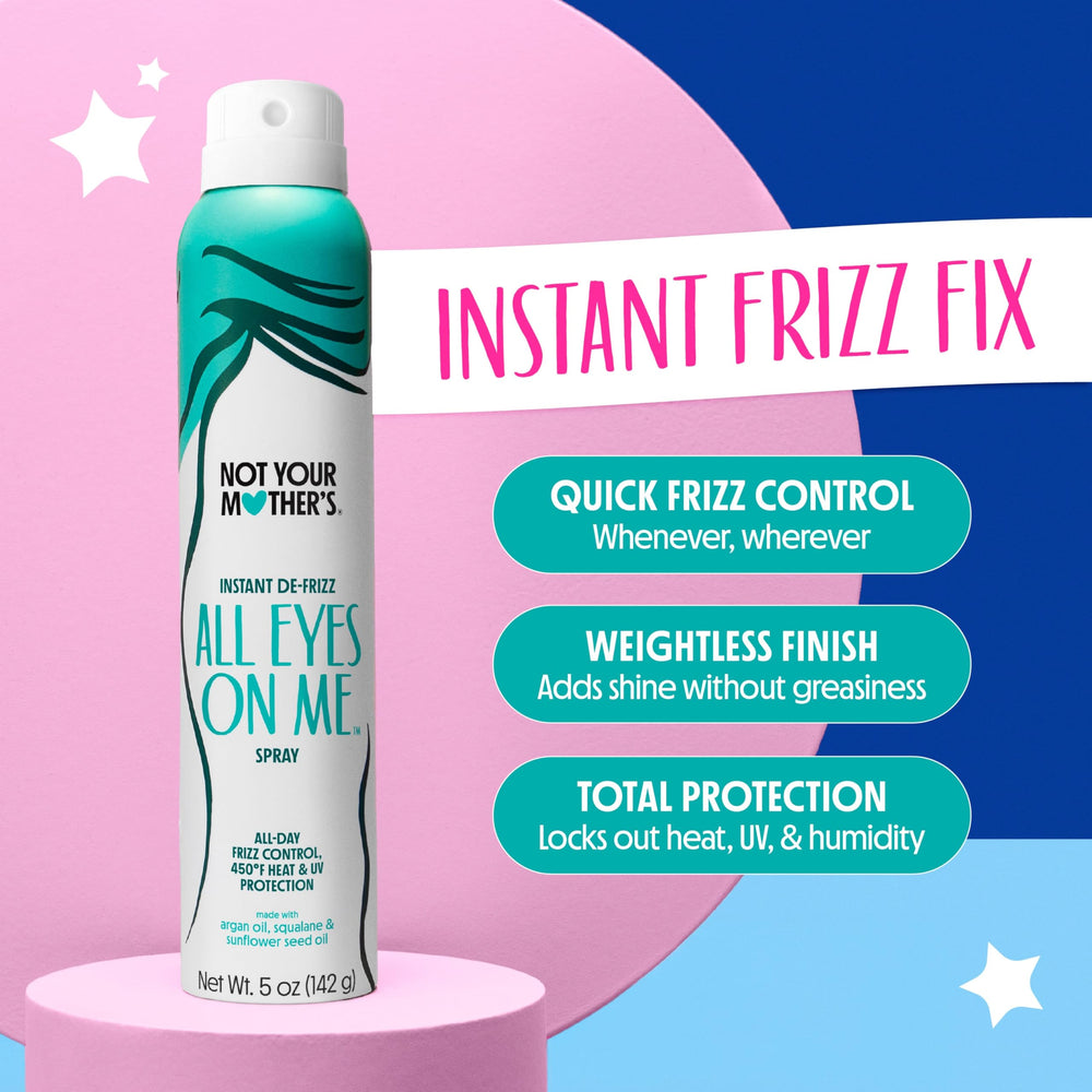 Hair ends after applying All Eyes On Me de-frizz spray for frizz-free tips