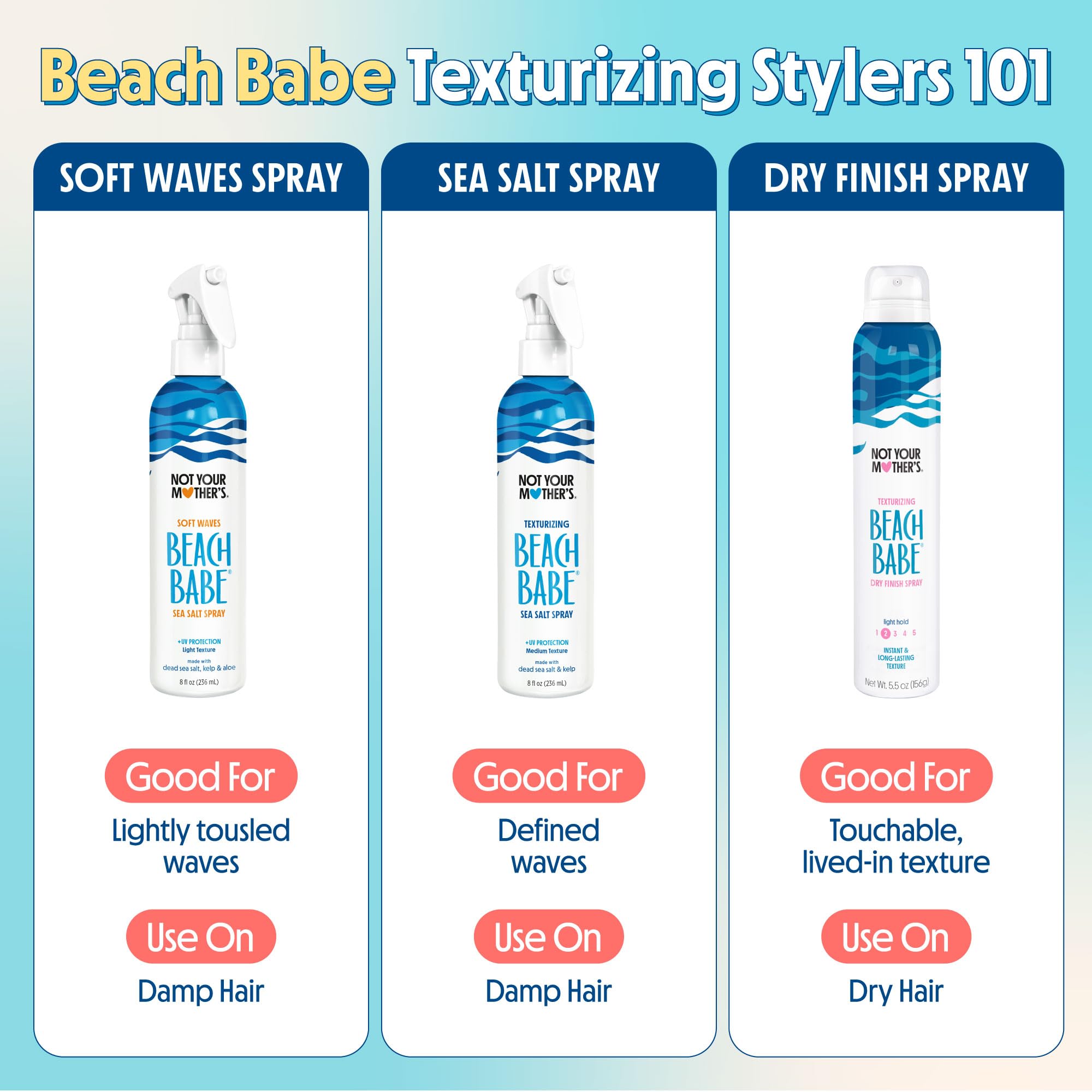 Two-pack Not Your Mother's Beach Babe Beach Babe packaging box