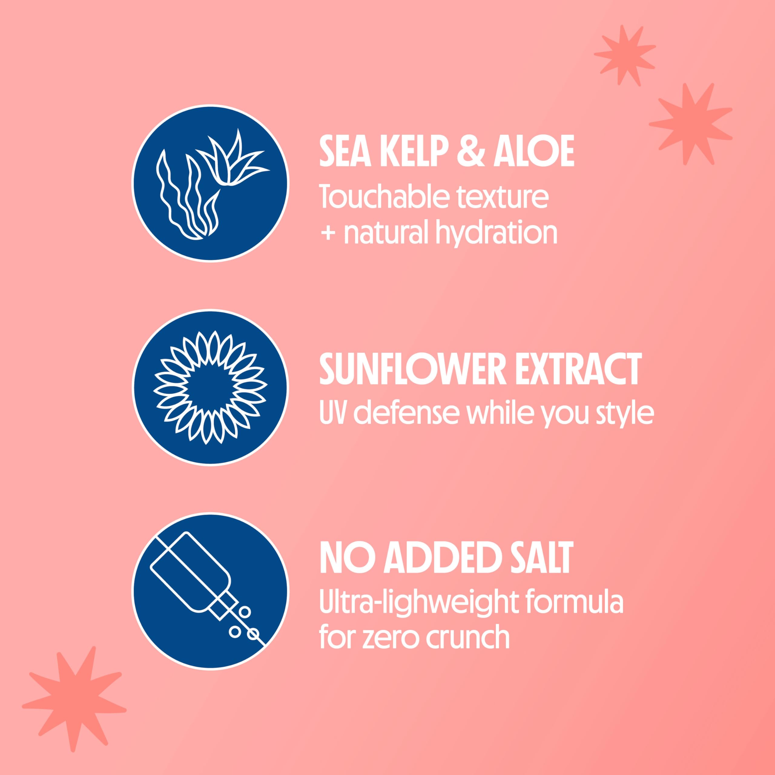 Not Your Mother's Beach Babe Texturizing Foam creating natural waves on hair.