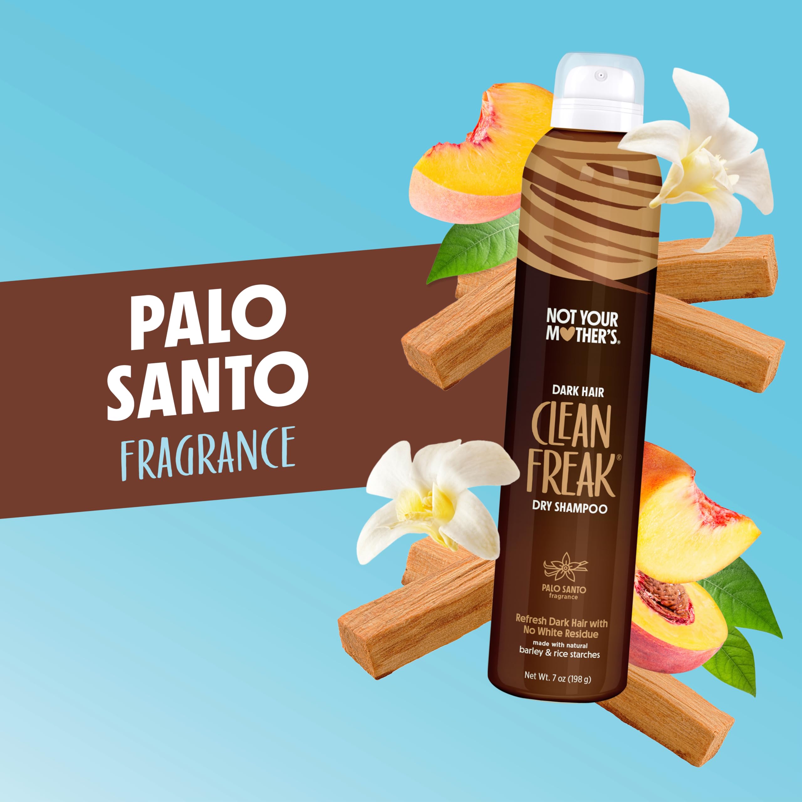 Not Your Mother's Clean Freak Dark Hair Dry Shampoo provides no white residue.