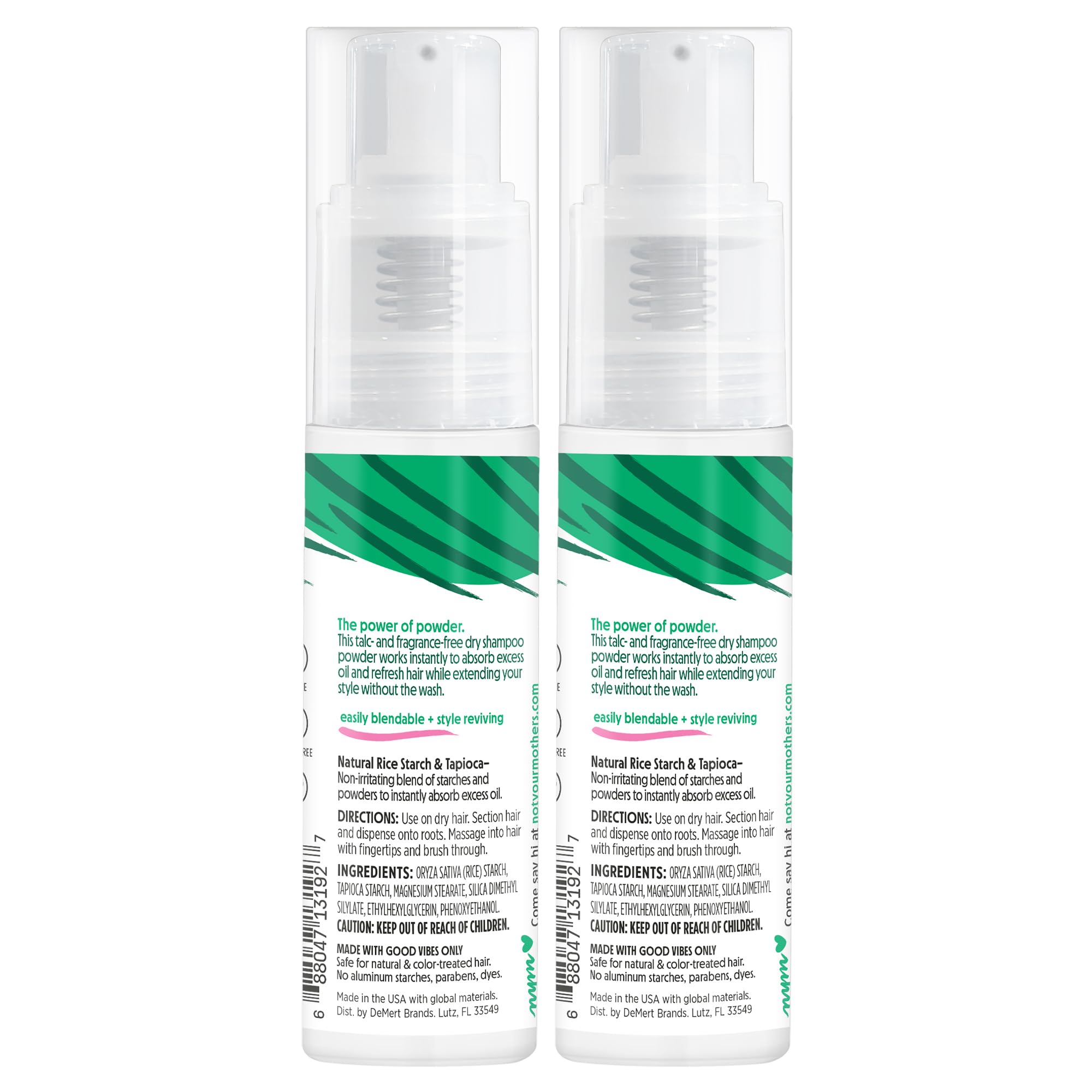 Not Your Mother's Clean Freak Dry Shampoo Powder fragrance-free formula for sensitive noses.