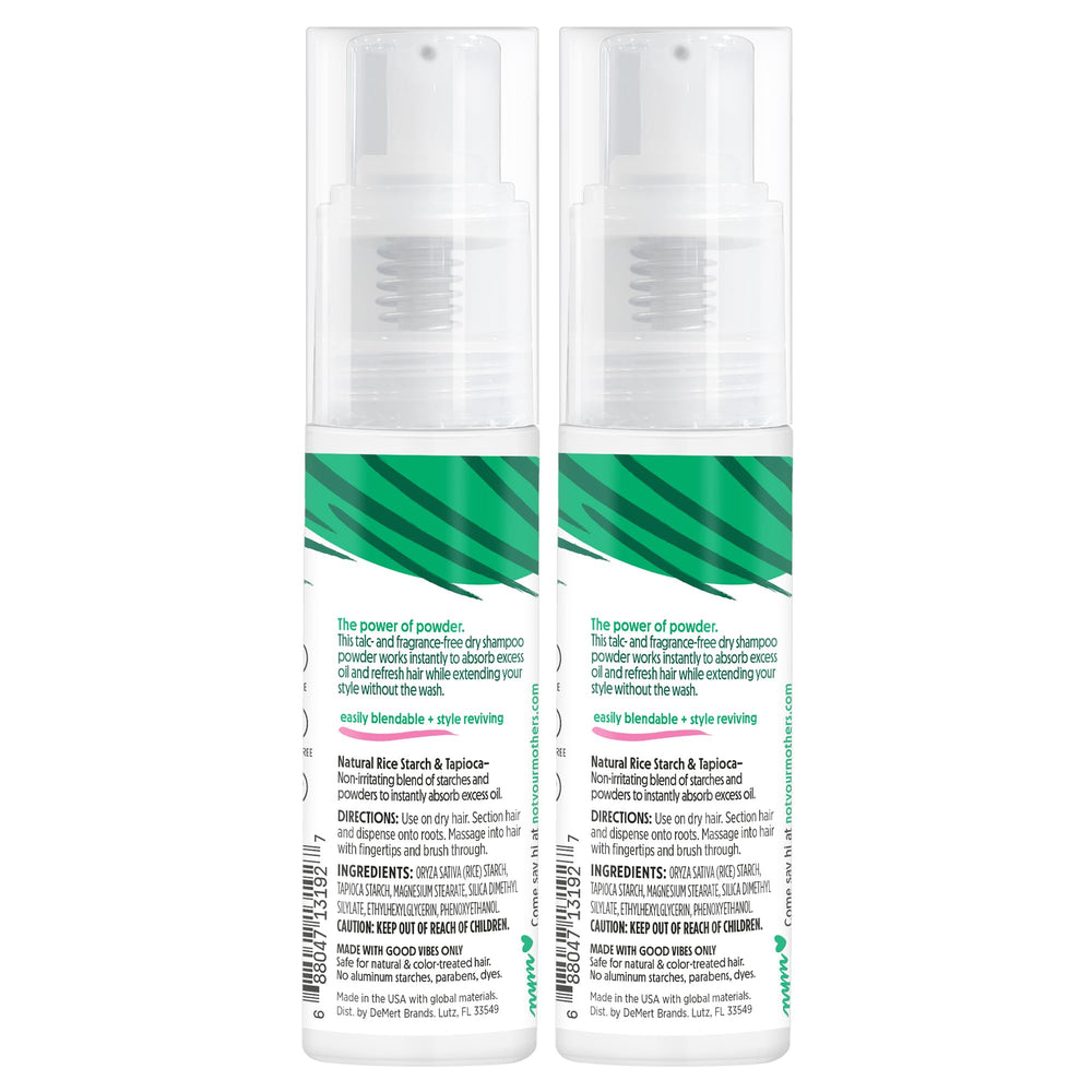 Not Your Mother's Clean Freak Dry Shampoo Powder fragrance-free formula for sensitive noses.