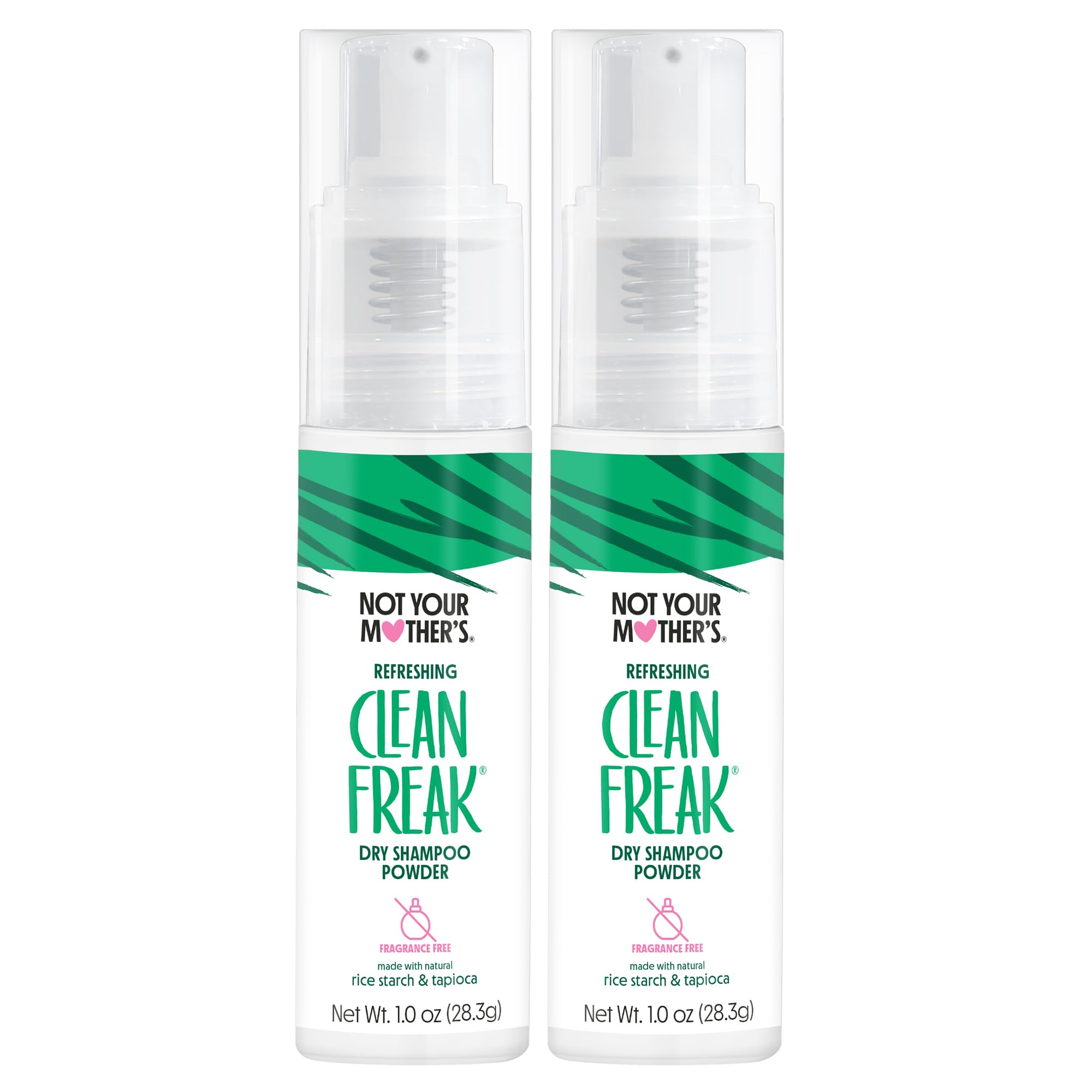 Not Your Mother's Clean Freak Dry Shampoo Powder bottle front for quick refresh.