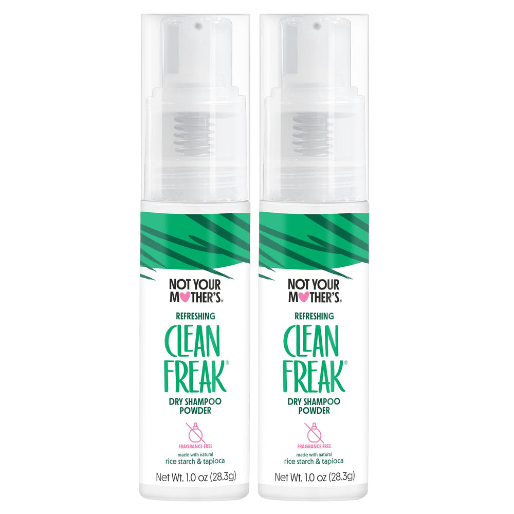 Not Your Mother's Clean Freak Dry Shampoo Powder bottle front for quick refresh.