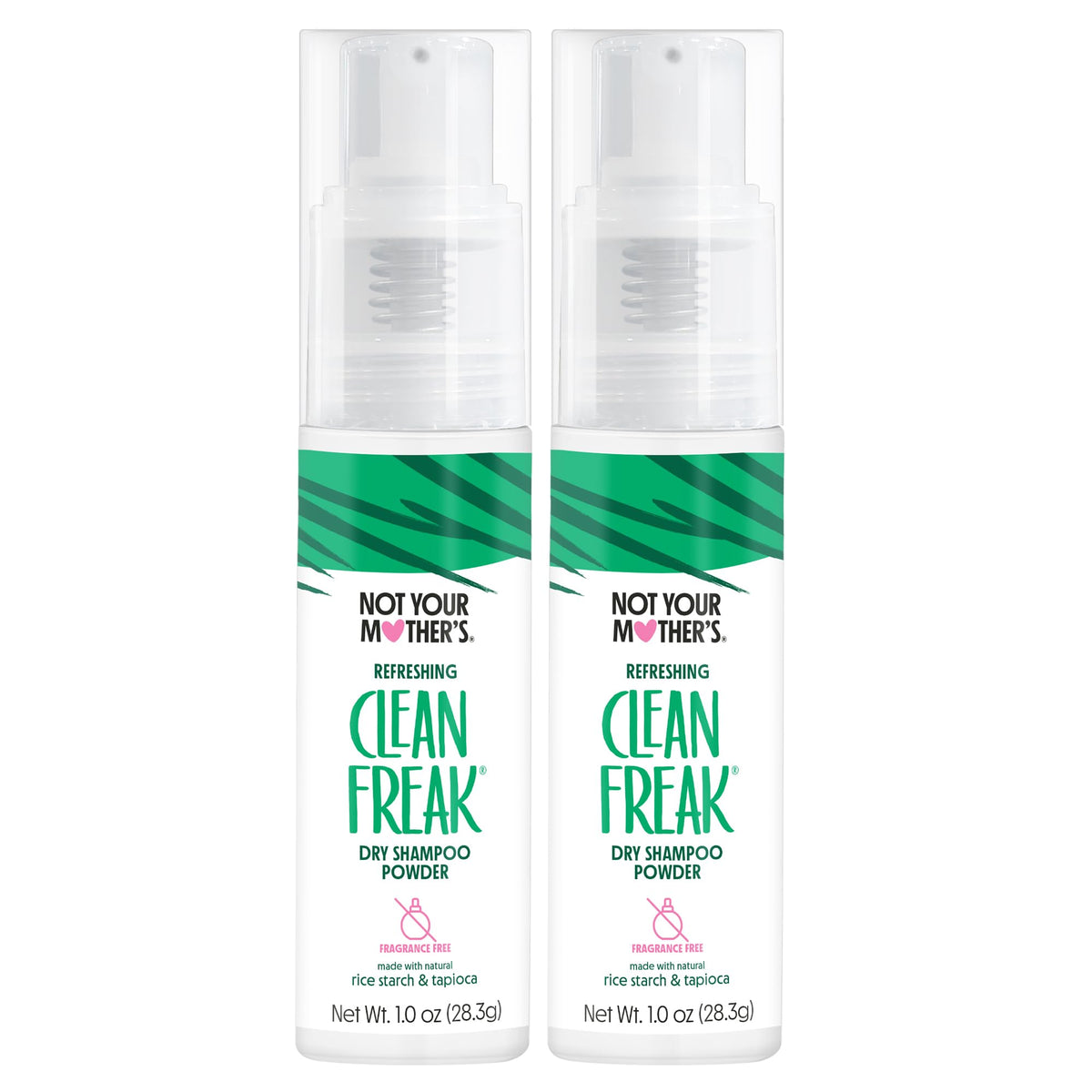Not Your Mother's Clean Freak Dry Shampoo Powder bottle front for quick refresh.
