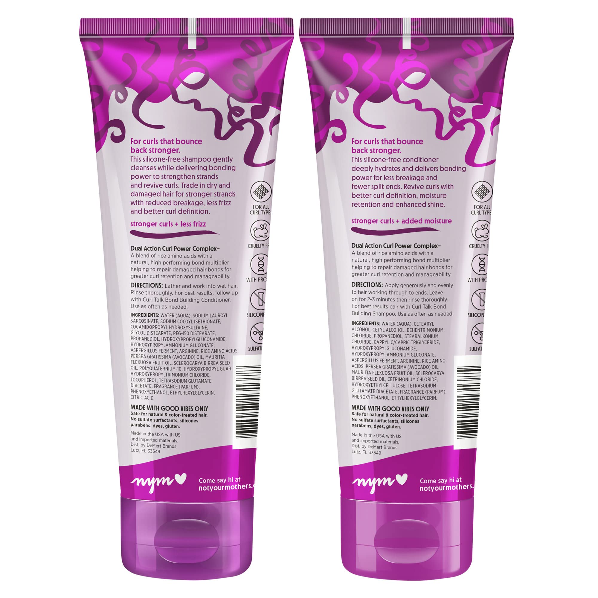 Not Your Mother's Curl Talk 2-pack bundle highlighting travel-friendly routine.