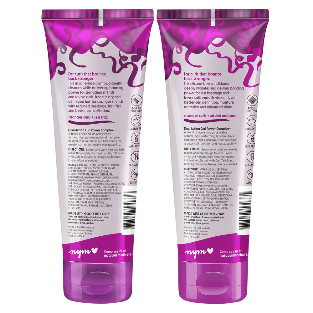 Not Your Mother's Curl Talk 2-pack bundle highlighting travel-friendly routine.