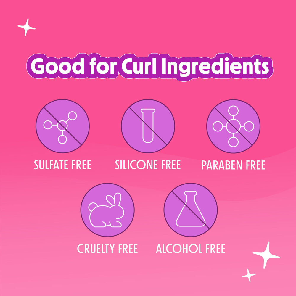 Not Your Mother's Curl Talk before-after curls illustrate defined shapes and movement.