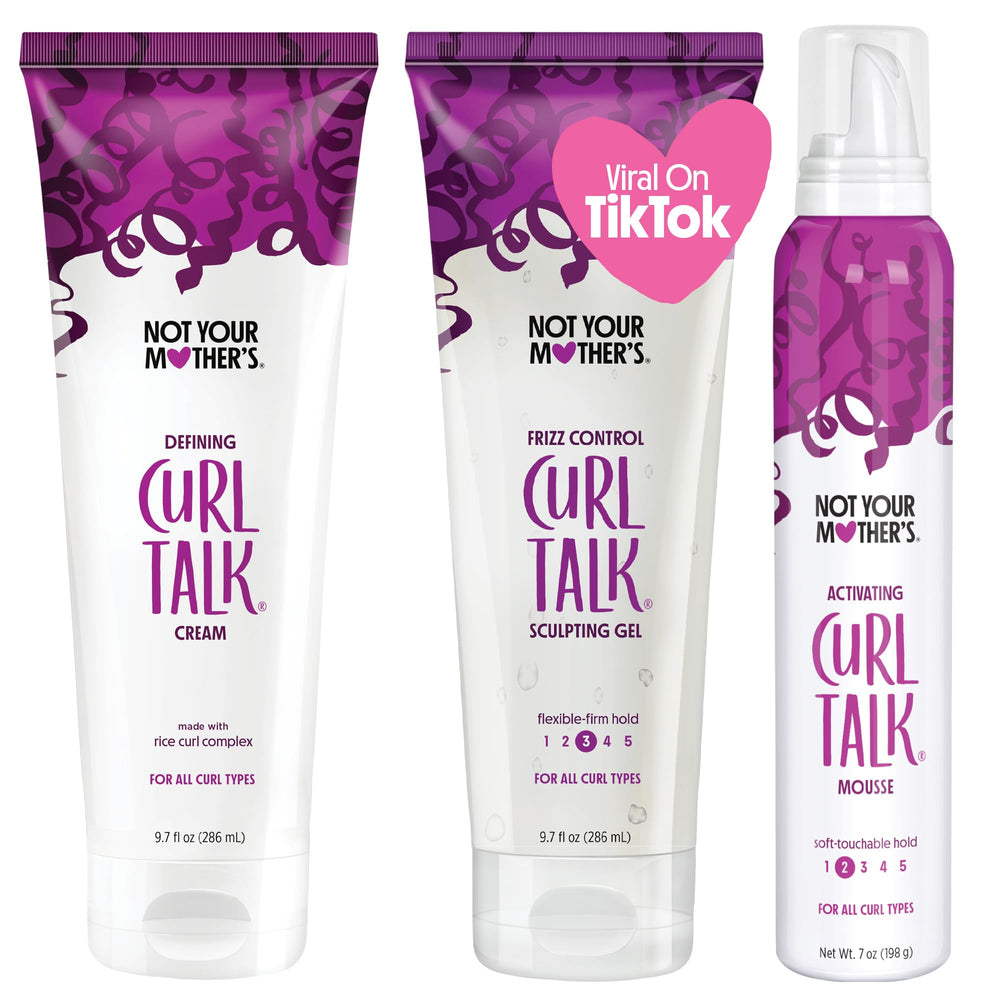 Not Your Mother's Curl Talk cream jar closeup — definition and moisture for glossy curls.