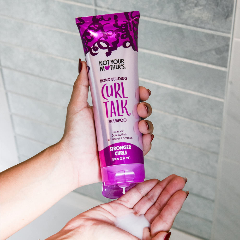 Not Your Mother's Curl Talk close-up showing defined curls and healthy-looking shine.