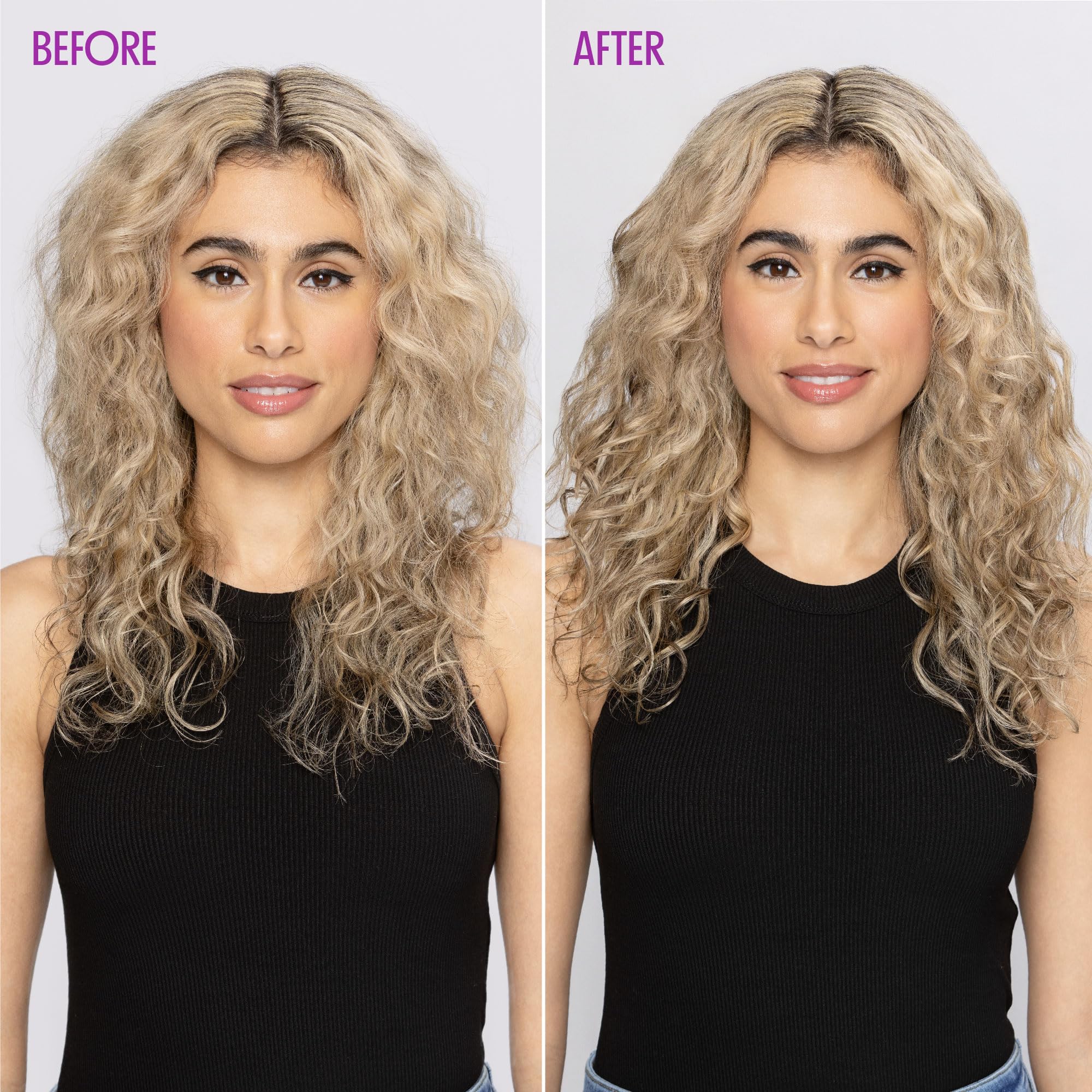 Not Your Mother's Curl Talk Rice Curl Complex infographic highlights hydration and curl retention.