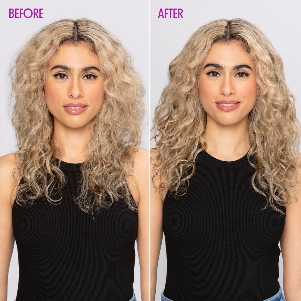Not Your Mother's Curl Talk Rice Curl Complex infographic highlights hydration and curl retention.