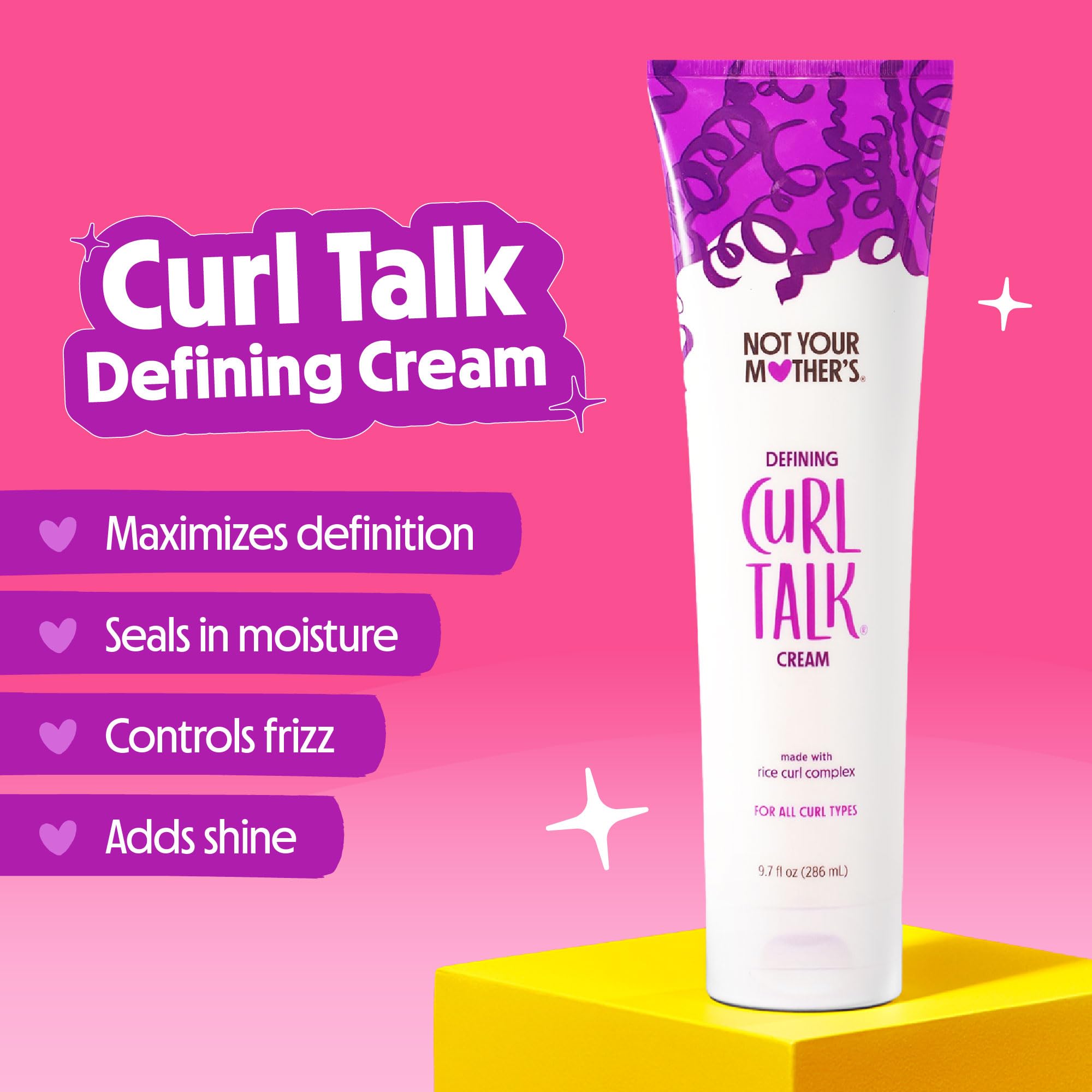 Not Your Mother's Sculpting Gel bottle highlights frizz control and defined curls.