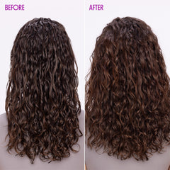 Not Your Mother's Curl Talk Strengthening Oil on hair adds shine without greasiness.
