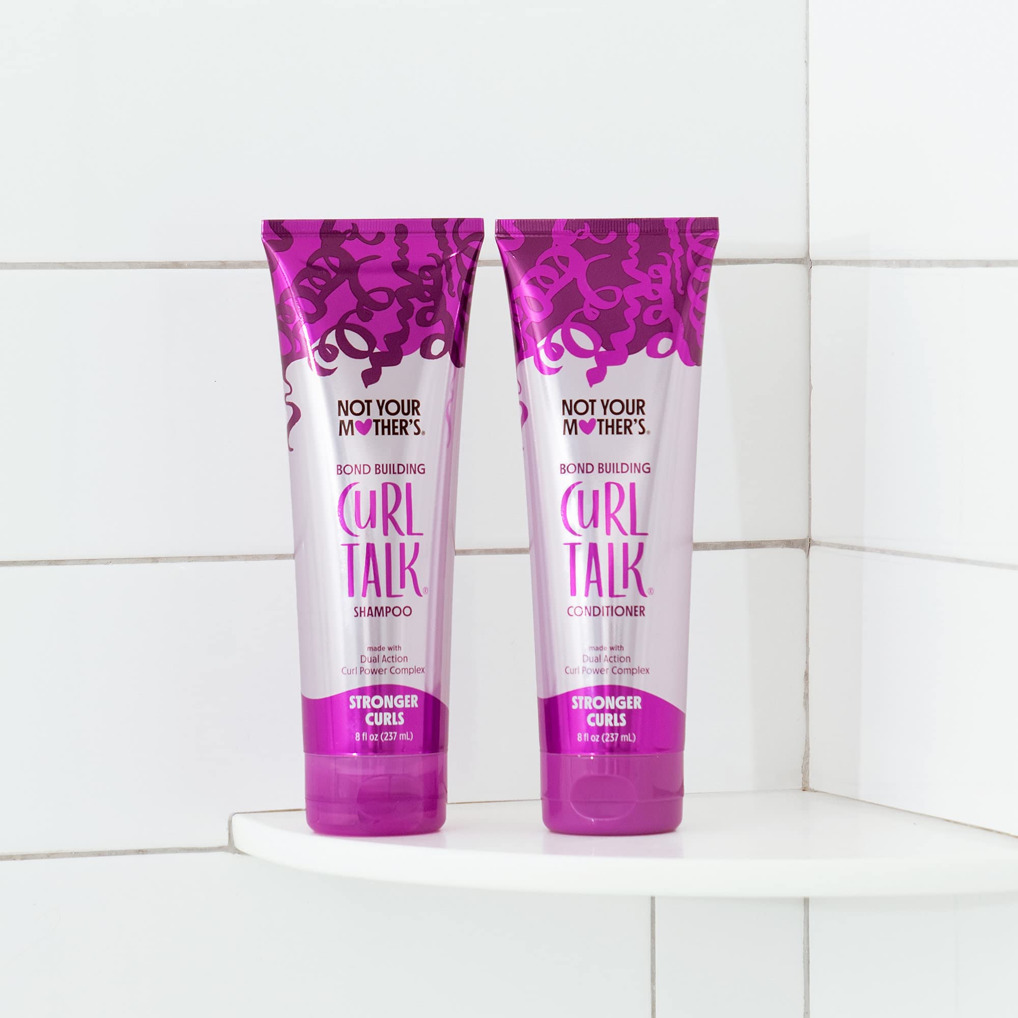 Not Your Mother's Curl Talk sulfate-free label highlighting gentle cleansing for curly hair.