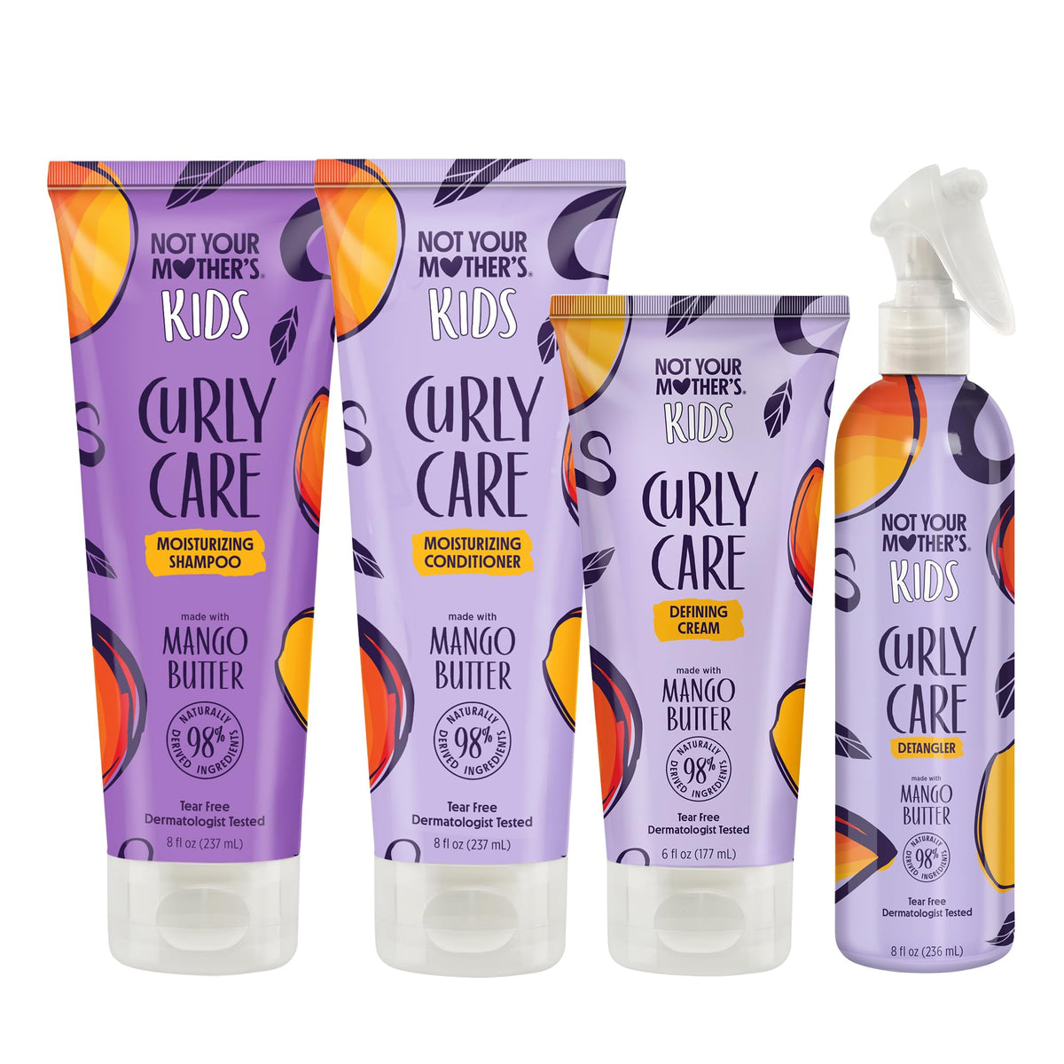 Not Your Mother's Kids Curly Care Shampoo bottle with mango butter for soft, defined curls