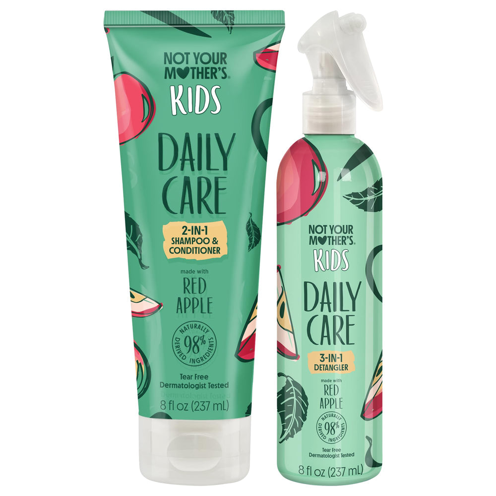 Not Your Mother's Kids Daily Care 2-in-1 shampoo bottle shows gentle cleansing for kids.