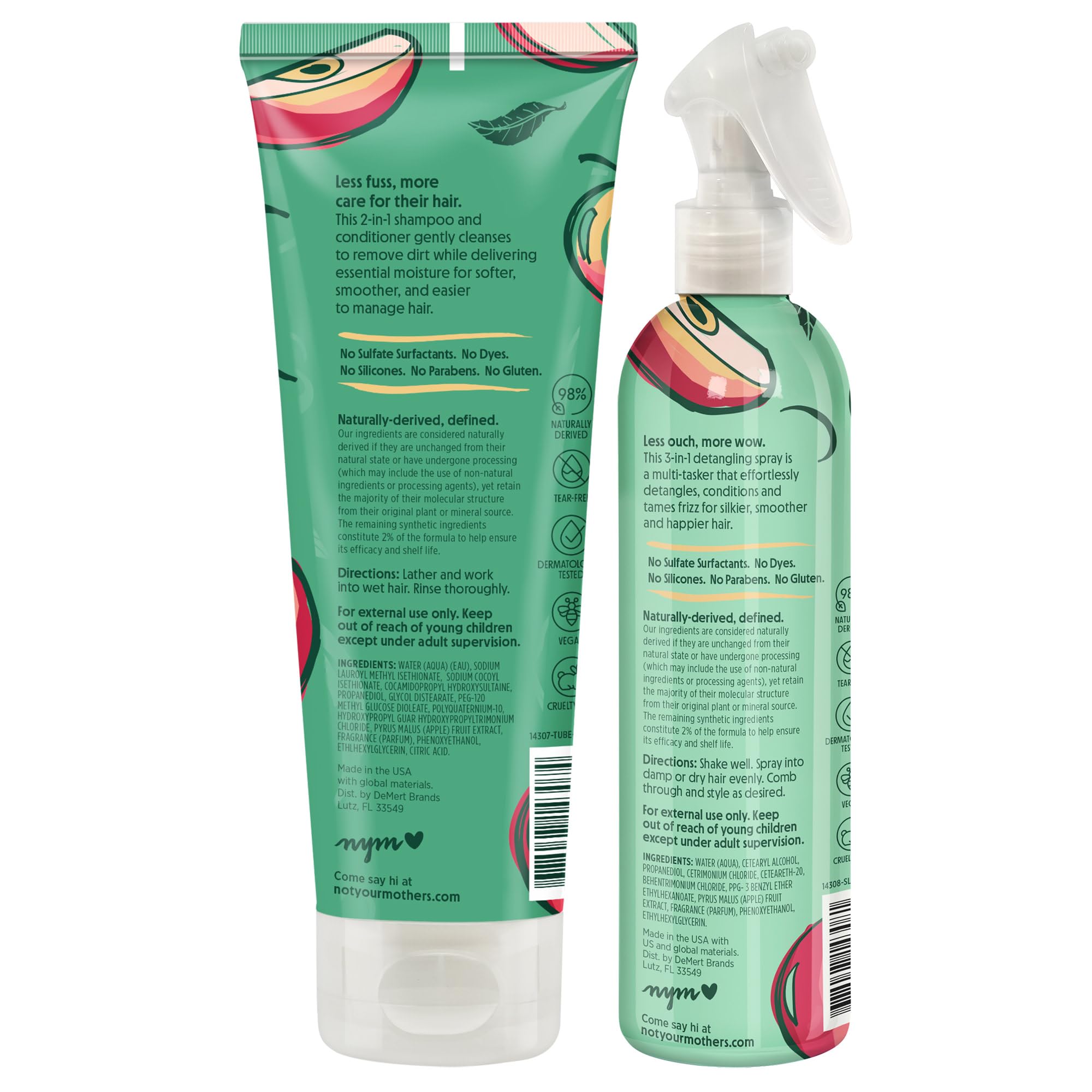Not Your Mother's Kids Daily Care 2-pack packaging image.