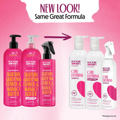 Not Your Mother's Naturals conditioner bottle with Tahitian Gardenia for nourished curls.