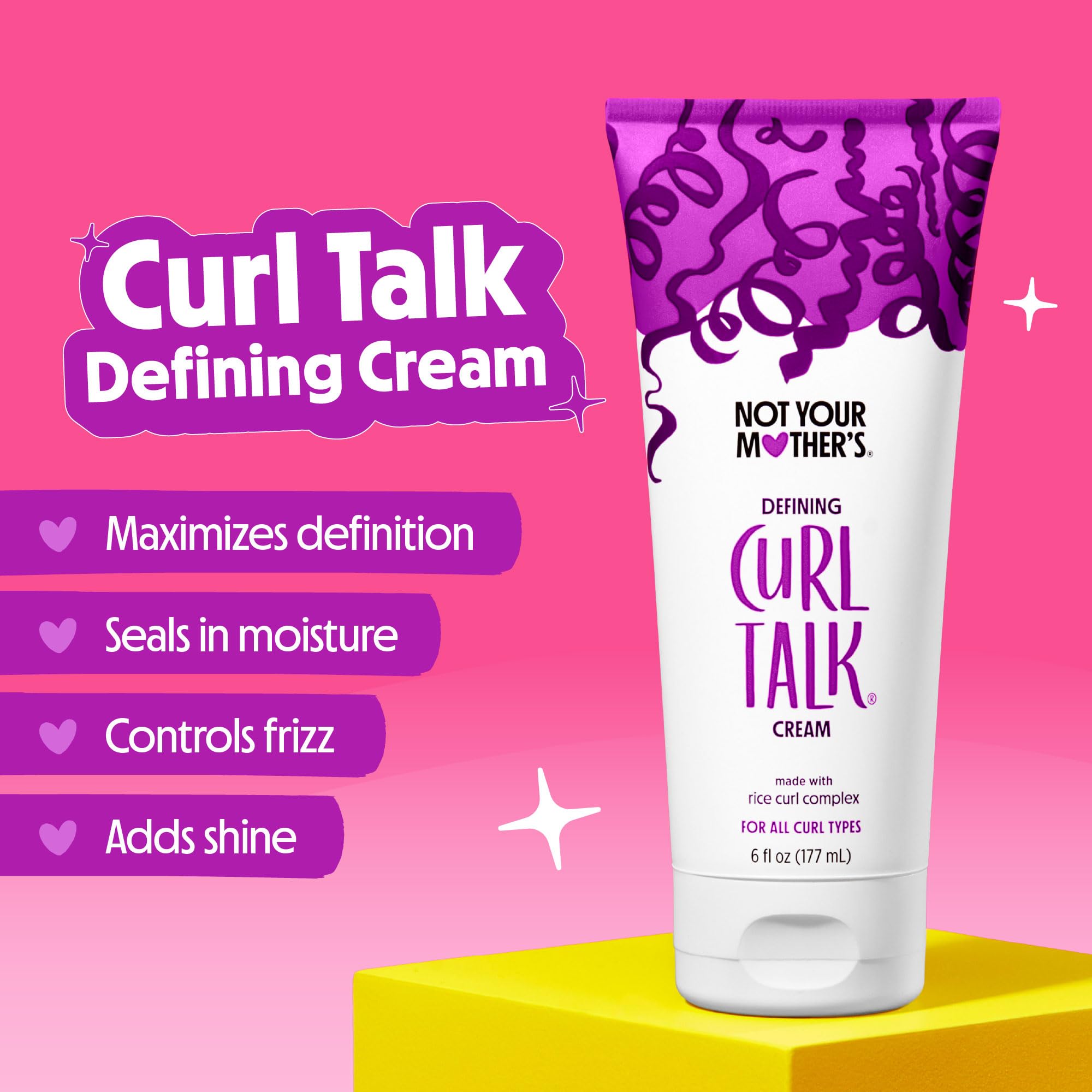 Not Your Mother's sulfate-free label indicating gentle cleansing for curls.