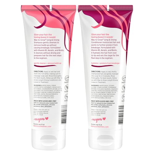 Not Your Mother's vitamin B5 keratin biotin enriched formula close-up highlights nourishing care.