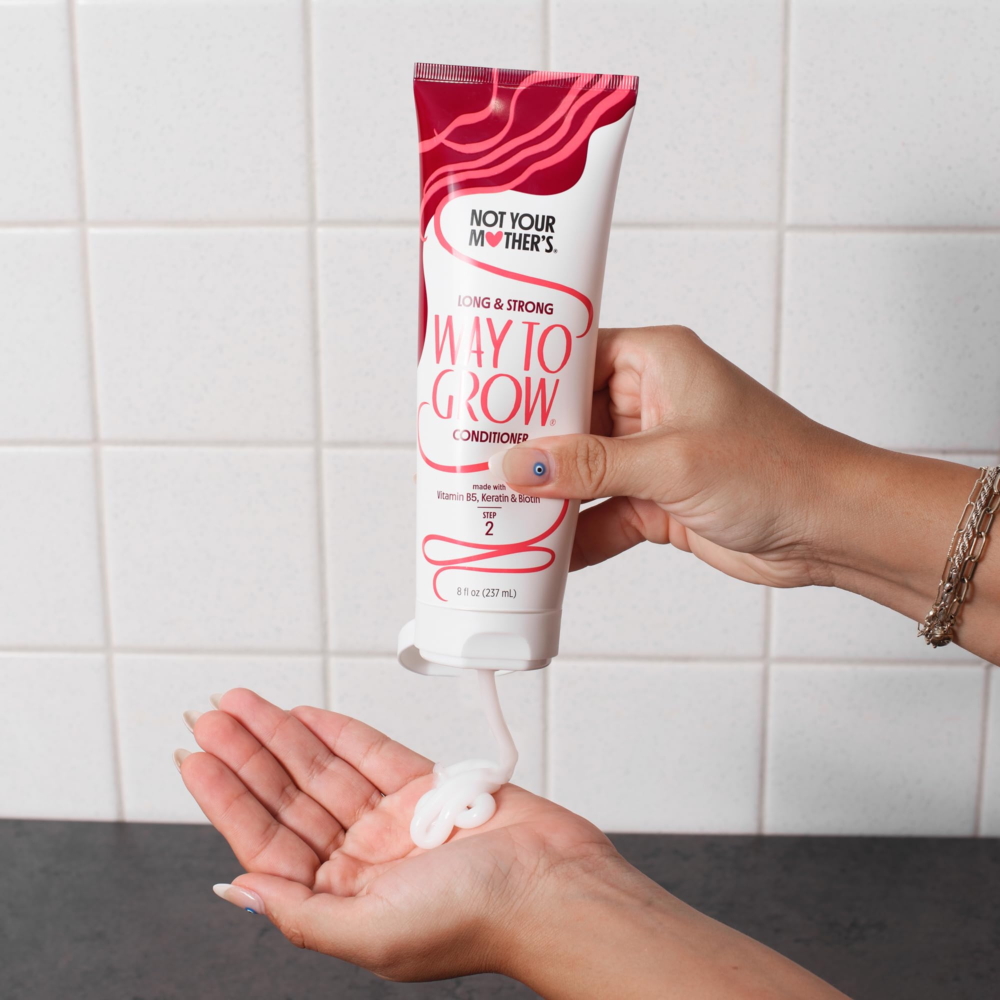 Not Your Mother's Way to Grow shampoo lather showcases thorough cleansing.