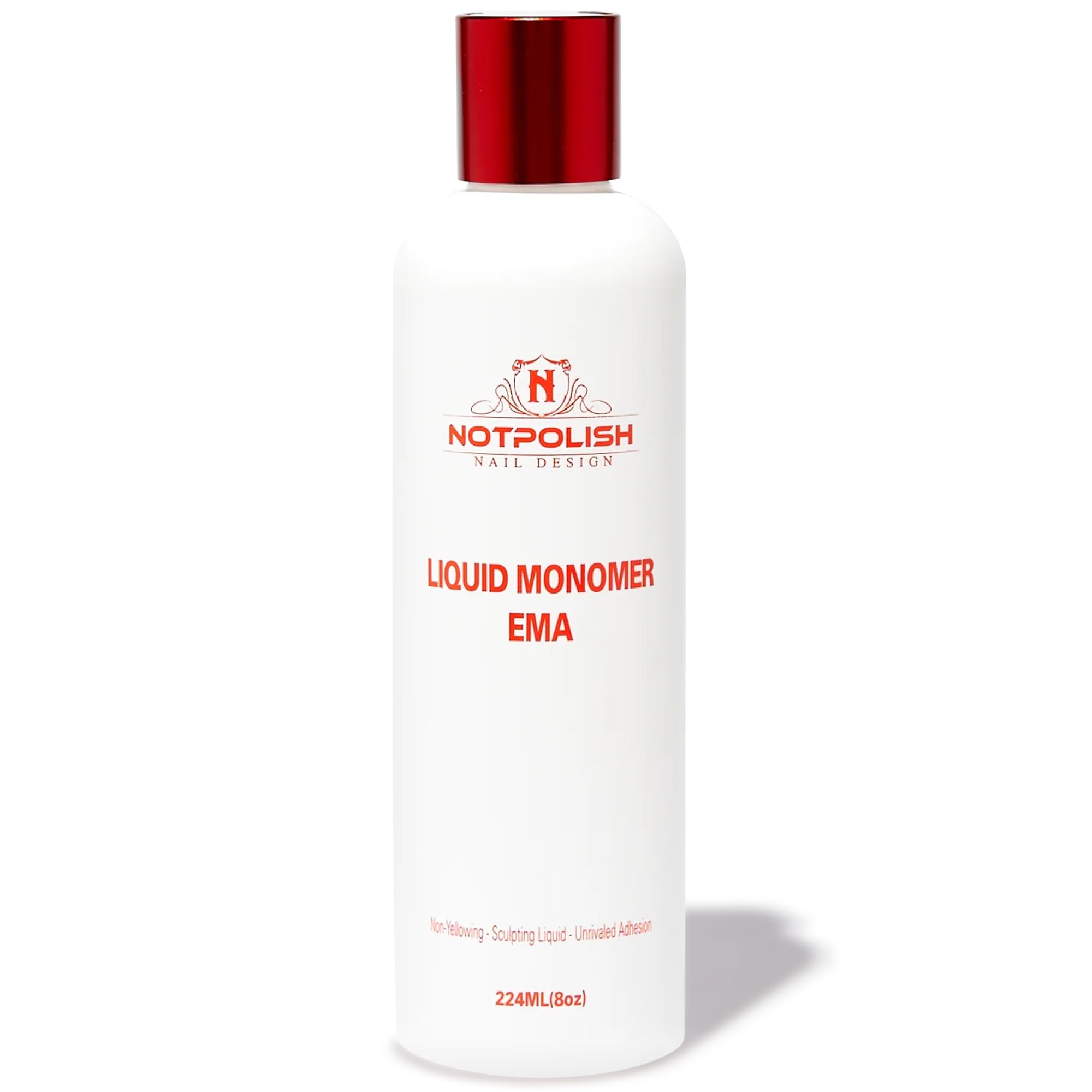 Notpolish liquid monomer flow demonstrates even consistency for strong adhesion