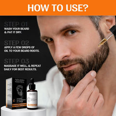 nourish-mantra capilia-longa-action supports density and growth for uneven beards.
