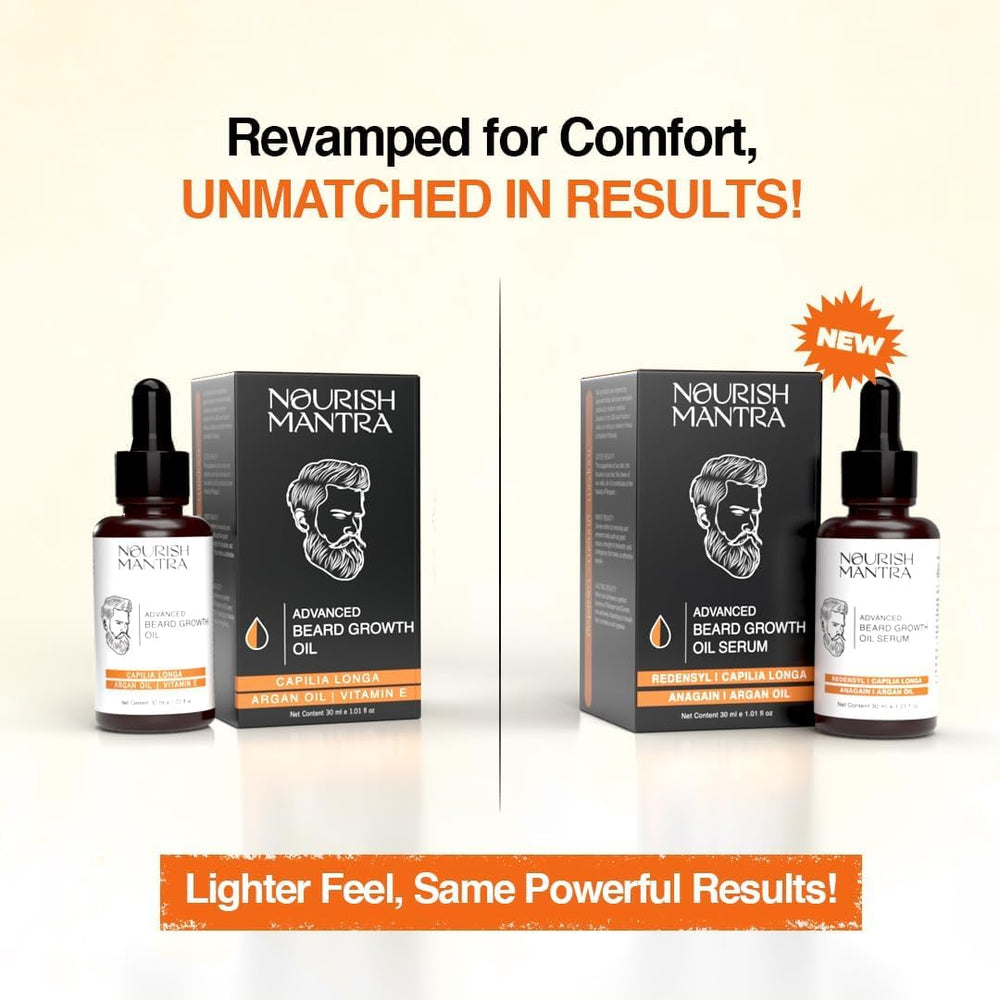 nourish-mantra jojoba-oil protection guards facial hair against environmental stress.