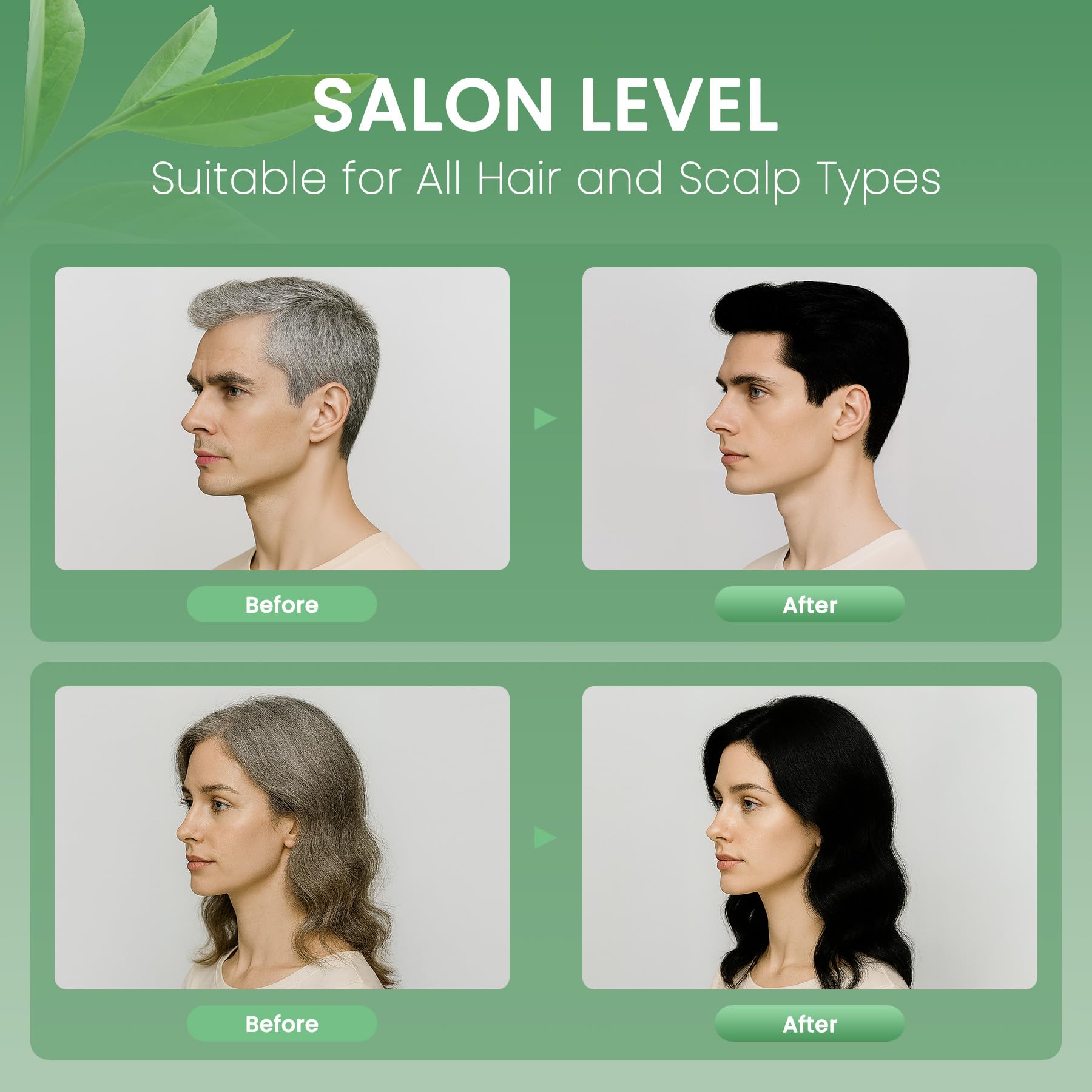 Nova DYE gray-coverage-one-wash shows bold color in a single wash.