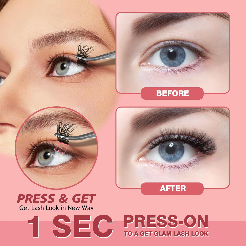 NovaBeryl soft fluffy lashes closeup highlighting lightweight, comfortable wear.