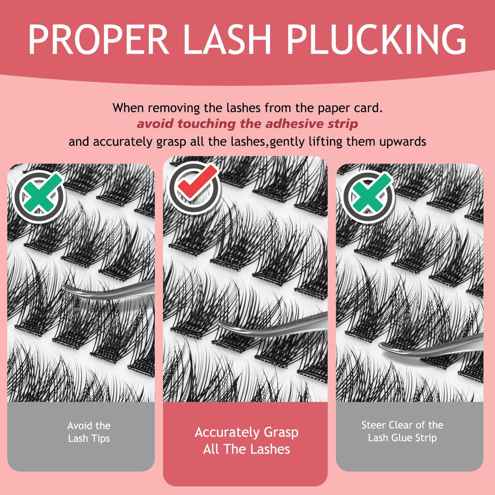 NovaBeryl travel-friendly lash clusters compact case keeps lashes ready on the go.