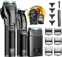 NOVAH Grooming Pro Barber Clippers close-up blade for precise cuts