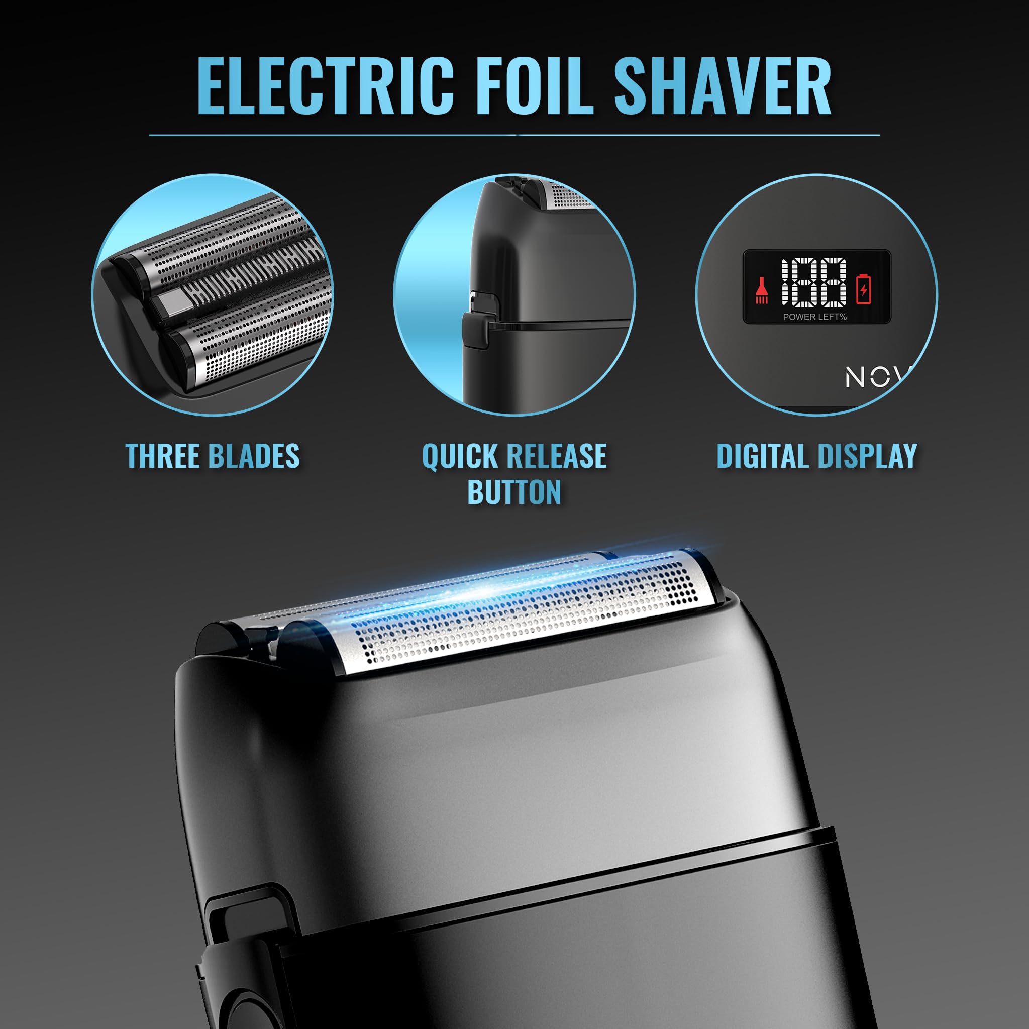 NOVAH Grooming wireless barber clippers with a metal unibody for durability