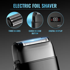 NOVAH Grooming wireless barber clippers with a metal unibody for durability