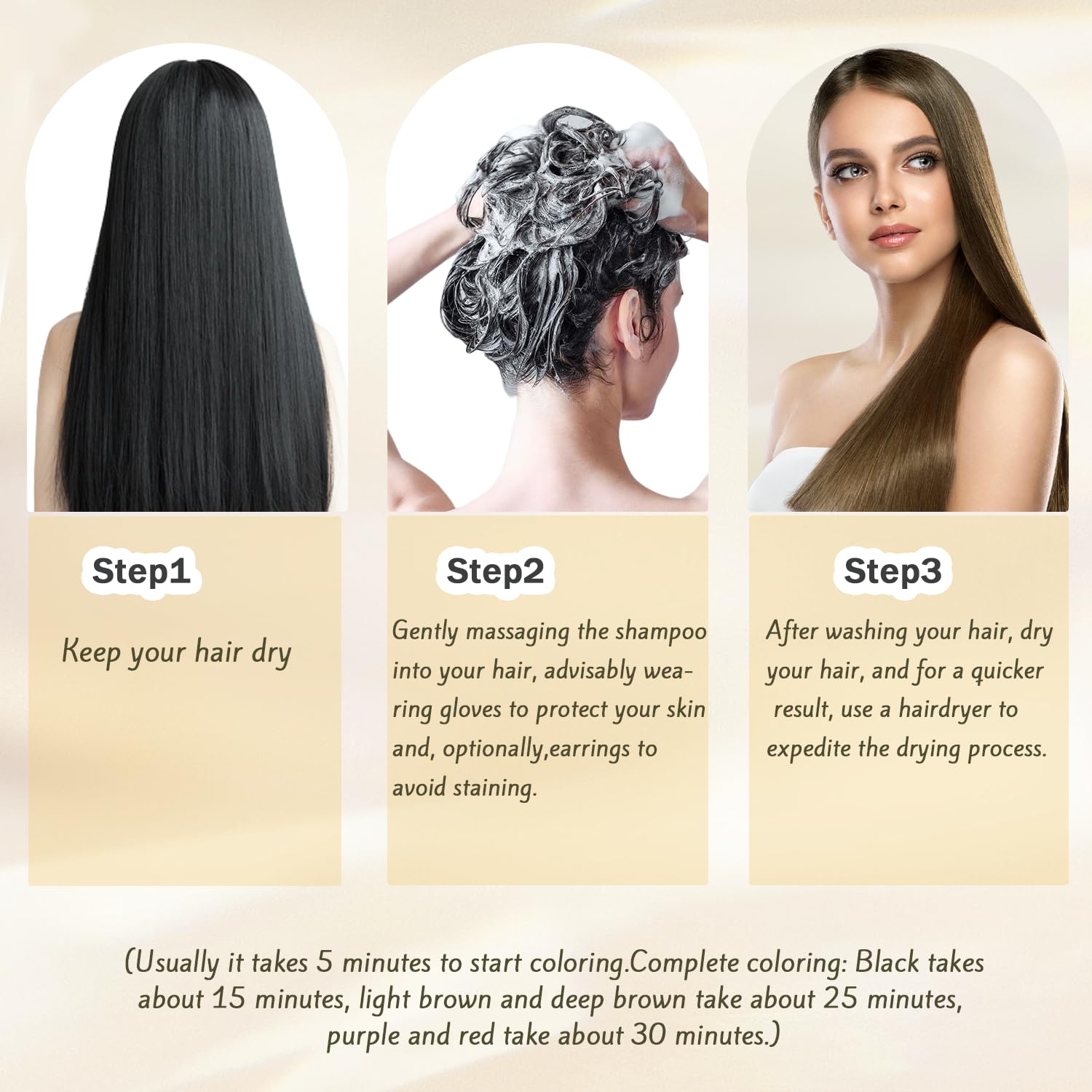 Nova Hair Dye Shampoo is a convenient salon alternative at home.