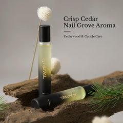 NOVAL cuticle oil rollerball applying to nail cuticles for mess-free hydration