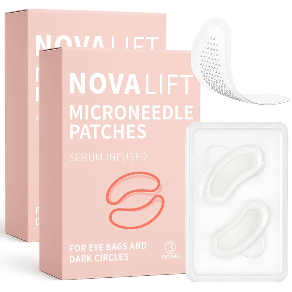 NOVALIFT Kunnozz eye patches close-up with serum infusion for hydrating under-eye skin.