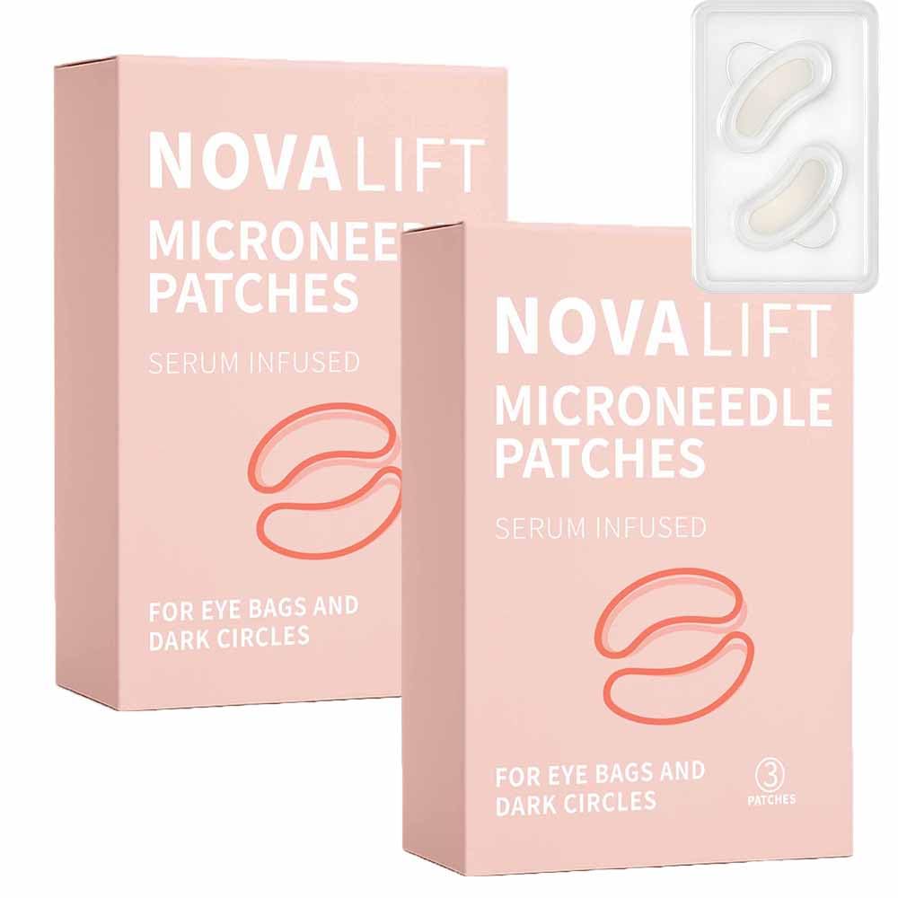 NOVALIFT MicroGlow Eye Patches pack-6-pairs provide hydrated under-eye skin for a refreshed look.