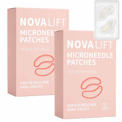 NOVALIFT MicroGlow Eye Patches pack-6-pairs provide hydrated under-eye skin for a refreshed look.