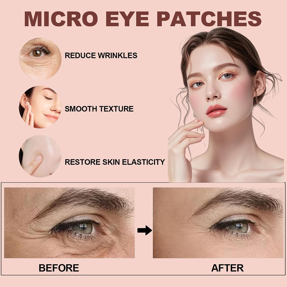 NOVALIFT MicroGlow Eye Patches under-eye area demonstrates hydration and puffiness reduction potential.